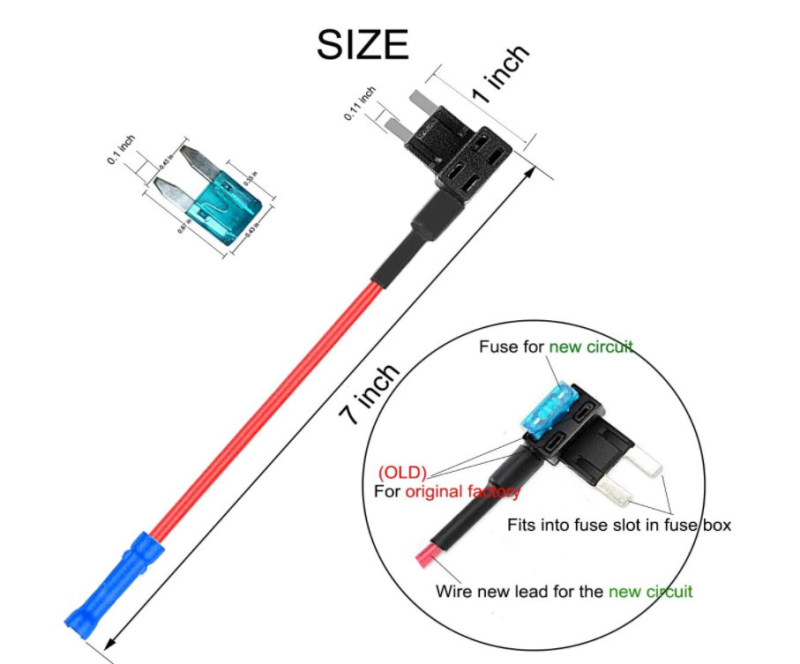Janot automobilių saugiklių laikiklis, 15A, 5 vnt. pakuotė