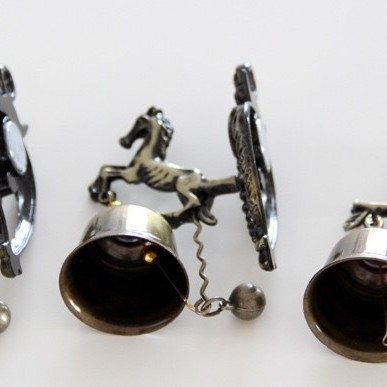 Állat alakú fém ajtócsengő, COCO, minimalist stílus, otthoni dekorációhoz