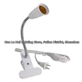 E27 LED lempos laikiklis su žarnos įtvaru – ugniai atsparus, 220V, srovė 220A, 80°C, modelis Hose clamp lamp holder