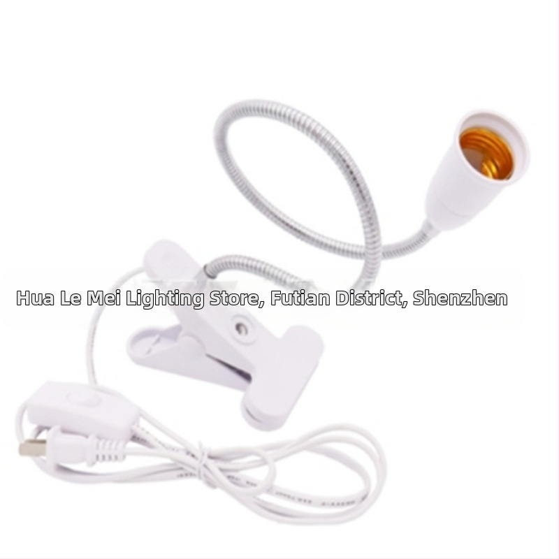 E27 LED държател за лампа със скоба за маркуч – огнеупорен, 220V, 220A, 80°C, модел Hose clamp lamp holder