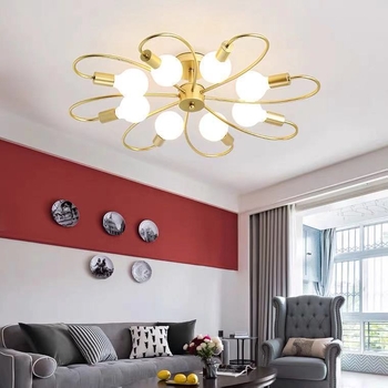 AL9901 LED οροφής λαμπτήρας, πηγή φωτός LED, τάση 220V, σκιά σε σχήμα λουλουδιού, ακτινοβολούμενη ζώνη 10–15 m²