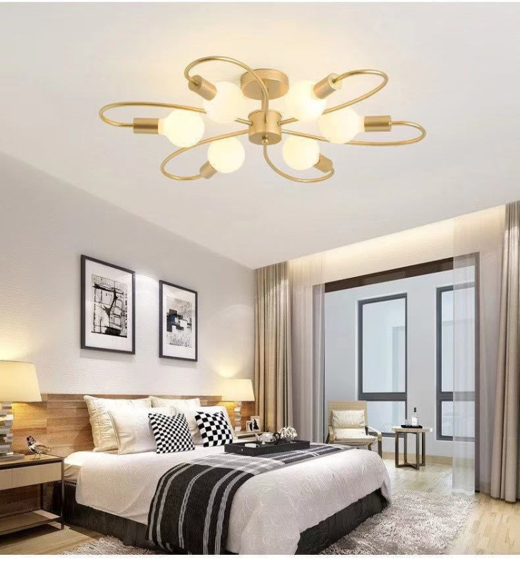 AL9901 LED οροφής λαμπτήρας, πηγή φωτός LED, τάση 220V, σκιά σε σχήμα λουλουδιού, ακτινοβολούμενη ζώνη 10–15 m²