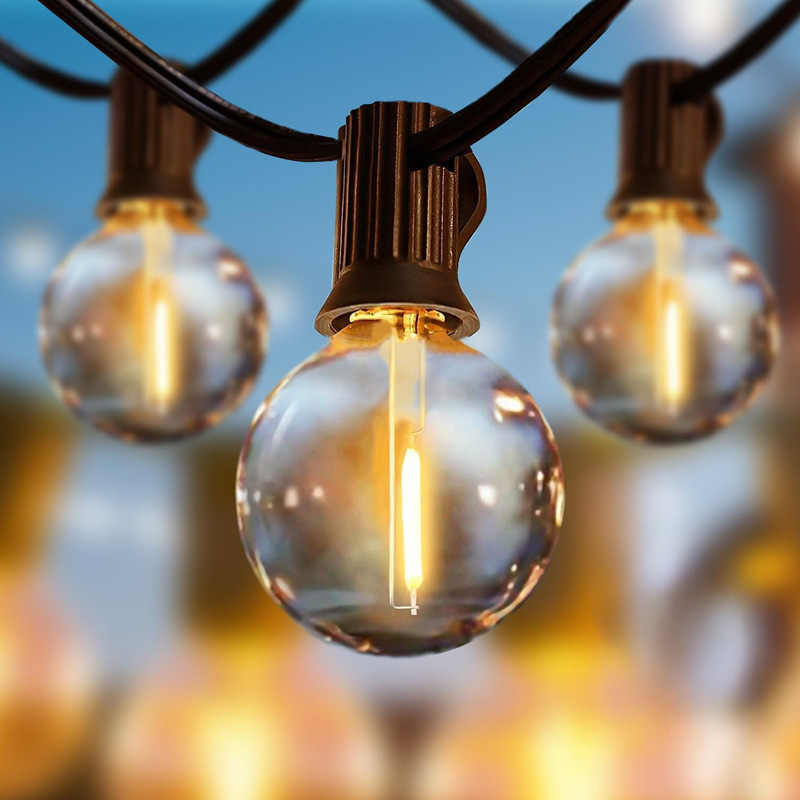 G40 Gaismas virkne – Āra izmantošanai (1W, 220V, IP65, pogu/attālināta vadība)