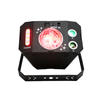 Мини лазерна светлина за сцена с LED и лазер, модел Y431, IP20, 5V, за вътрешна употреба