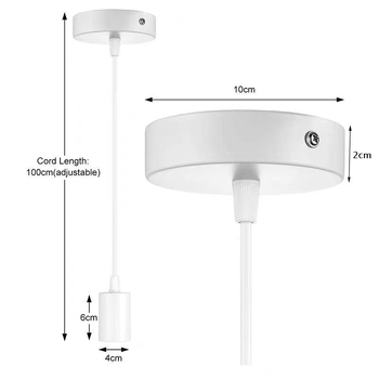 Λυχνία Nordic στιλ από αλουμίνιο, LED, με μία κεφαλή, διπλής λειτουργίας εγκατάσταση: κρεμαστή ή αναρρόφηση, ABS σκιά, τάση ≤36V