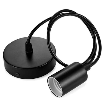 Λυχνία Nordic στιλ από αλουμίνιο, LED, με μία κεφαλή, διπλής λειτουργίας εγκατάσταση: κρεμαστή ή αναρρόφηση, ABS σκιά, τάση ≤36V