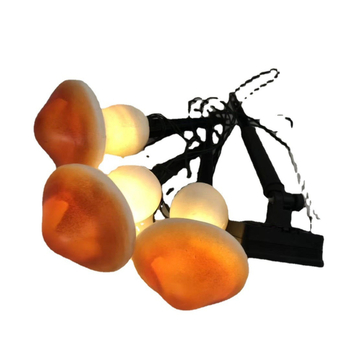 Ηλιακό φως εδάφους με μανιτάρι — λαμπτήρας από ρητίνη, IP44 αδιάβροχο, 0.06W, αυτονομία 6–12 ώρες