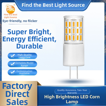 LED λαμπτήρας καλαμποκιού G4, ρυθμιζόμενος, 12-24V, 45× LED κόκκοι 4014, 360° δέσμη, 270 lm