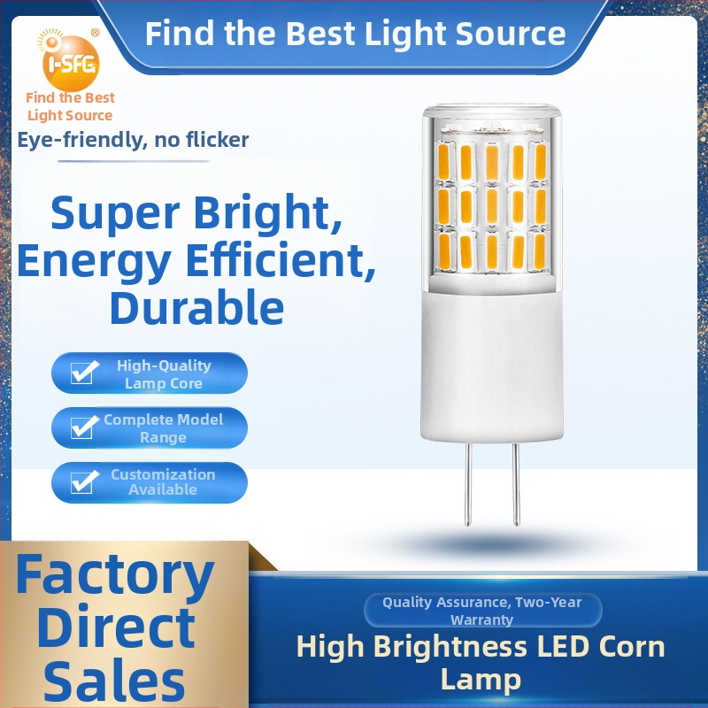 LED λαμπτήρας καλαμποκιού G4, ρυθμιζόμενος, 12-24V, 45× LED κόκκοι 4014, 360° δέσμη, 270 lm