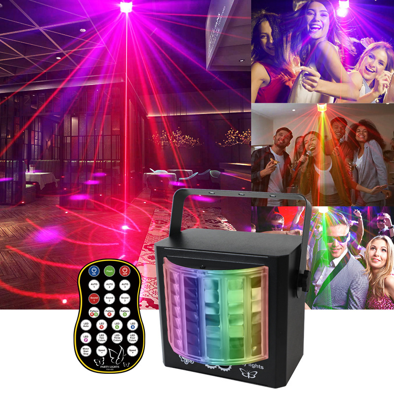 Мини лазерна светлина с пеперуден дизайн – Модел Y434 – LED + лазер – IP23 – 5V – вътрешна употреба