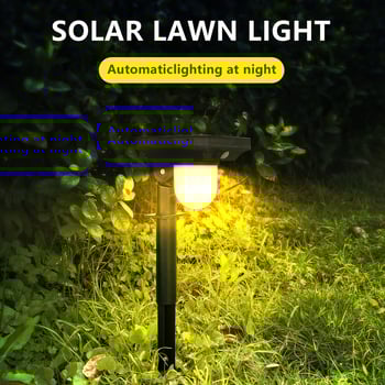 Φωτιστικό κήπου με ηλιακή ενέργεια, αισθητήρας κίνησης, ζεστή λυχνία, βάση τοποθέτησης στο έδαφος, IP65, ABS+PC, 1W, CE πιστοποίηση