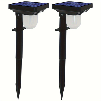 Φωτιστικό κήπου με ηλιακή ενέργεια, αισθητήρας κίνησης, ζεστή λυχνία, βάση τοποθέτησης στο έδαφος, IP65, ABS+PC, 1W, CE πιστοποίηση