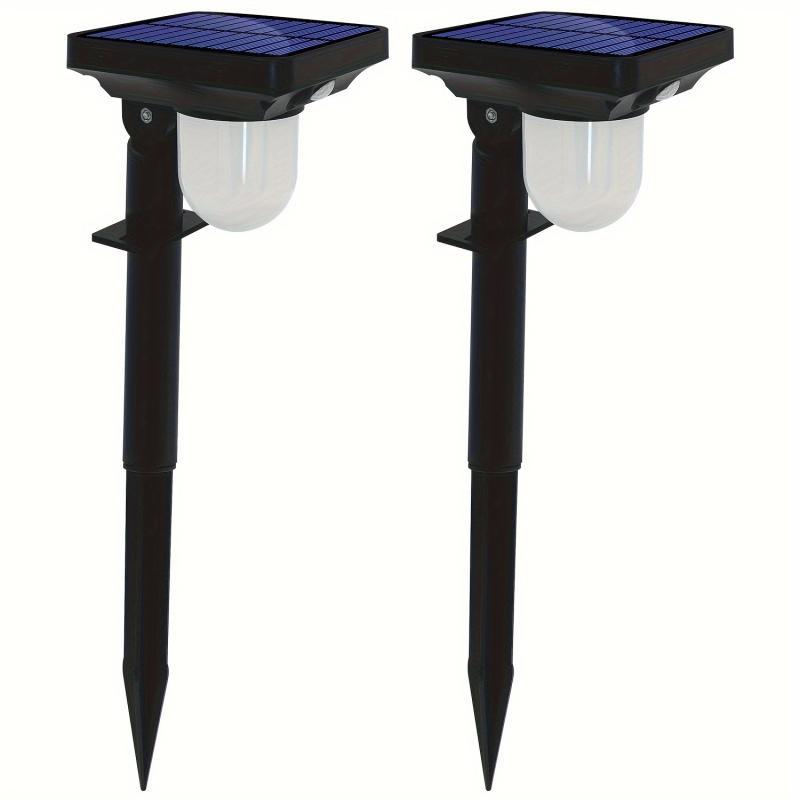 Φωτιστικό κήπου με ηλιακή ενέργεια, αισθητήρας κίνησης, ζεστή λυχνία, βάση τοποθέτησης στο έδαφος, IP65, ABS+PC, 1W, CE πιστοποίηση