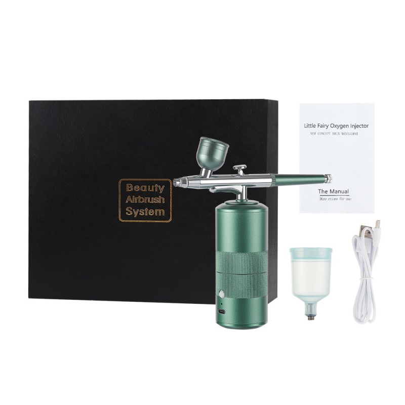 Foreverlily Nano veido odos drėkinimo purkštuvą — rankinis deguonies injektorius, šaltas purškimas, miglos laikas iki 10 s, 1 greitis, metalinė danga