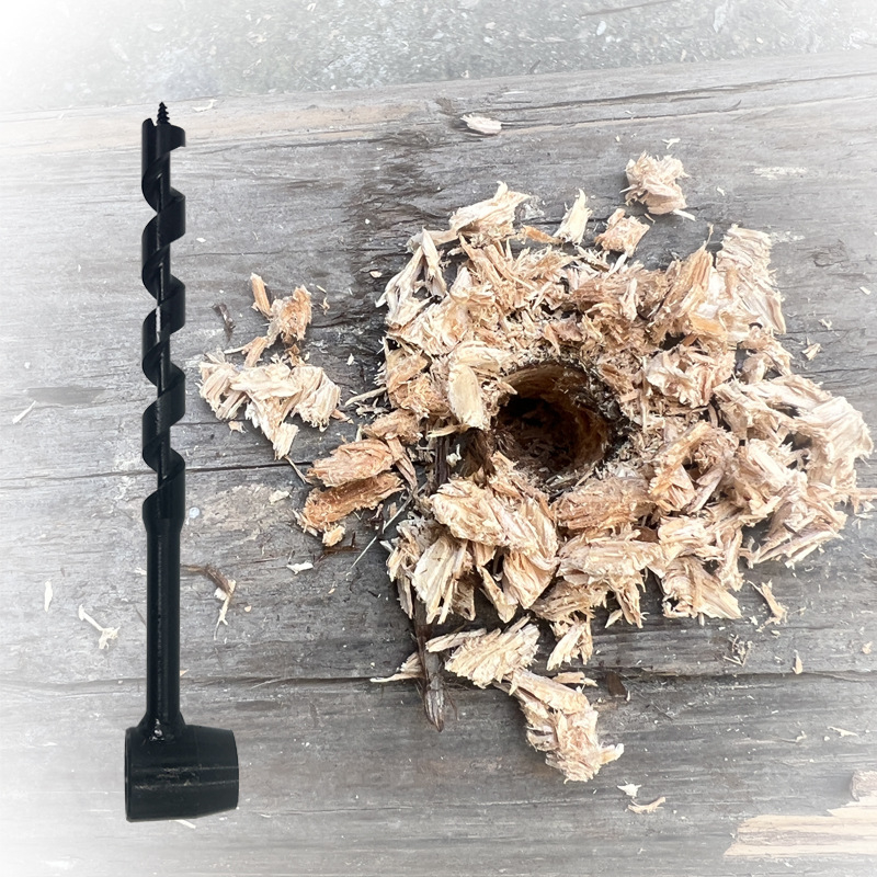 Cai Jiujiang дърводелско свредло със удължена дължина, четиризъбно спирално, за оцеляване на открито