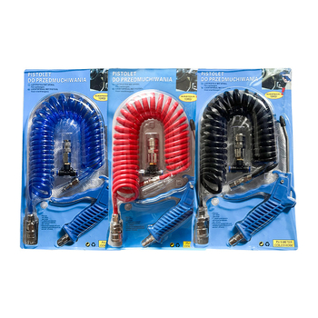 Пневматичен пистолет за духане на прах – комплект с PU пружина, спирална тръба и спирален въздушен тръбопровод; марка Dan Yi; модел Auto parts; за превозни средства/механично оборудване