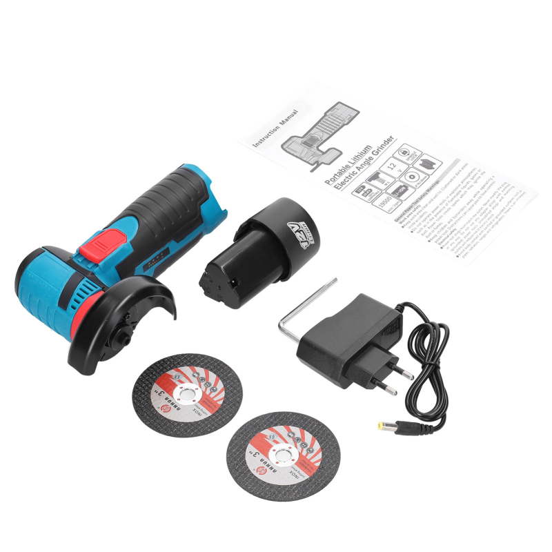 Електрически ъглошлайф – компактен модел, 220 V AC, 1,5 кг, 3 м кабел