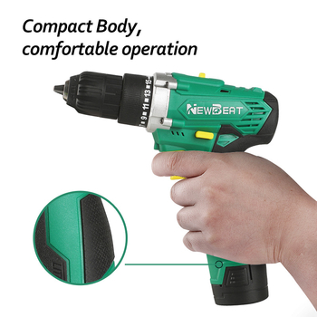 NEWBEAT Безжична бормашина с литиево акумулаторно захранване за пробиване