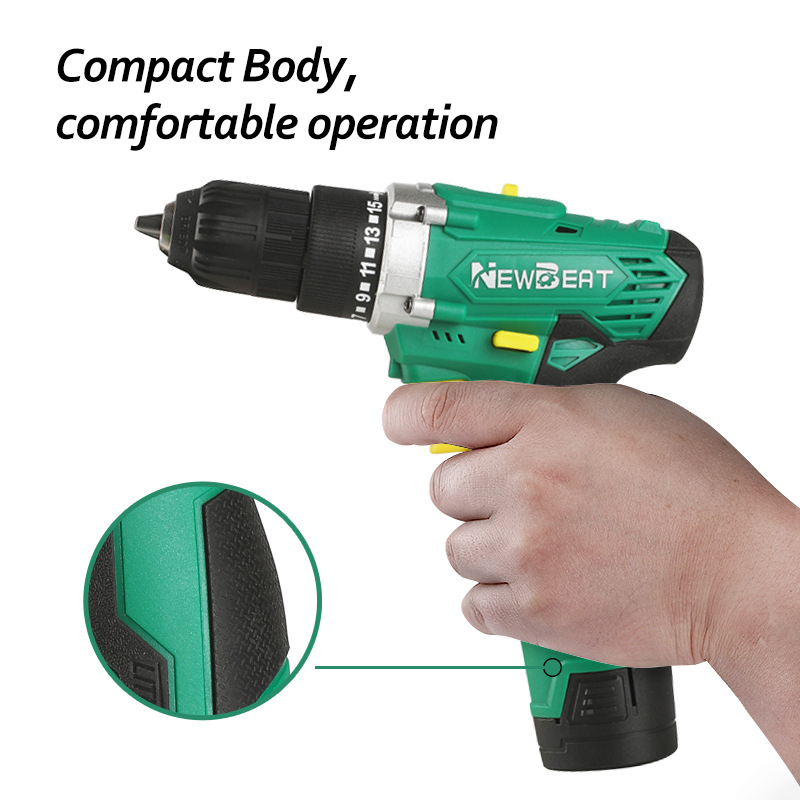 NEWBEAT Безжична бормашина с литиево акумулаторно захранване за пробиване