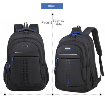 Uniszex laptop hátizsák bővíthető kialakítással, Oxford anyagból, geometrikus mintázat, poliészter bélés