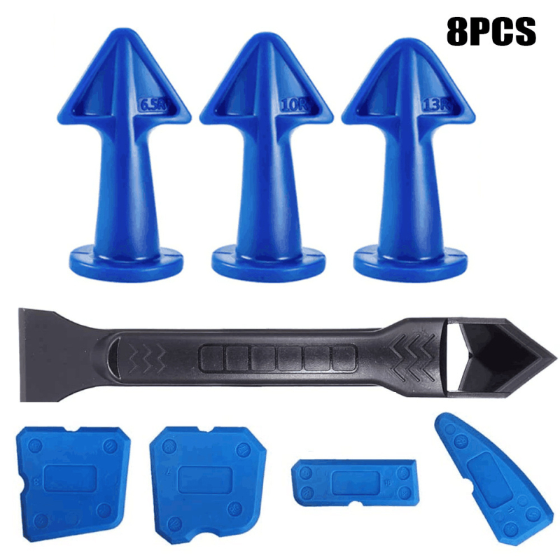 Fast Leopard 8-частен комплект за уплътняване с дюзов скребач, апликатор за уплътнител и инструмент за завършване – тегло 0.132 kg