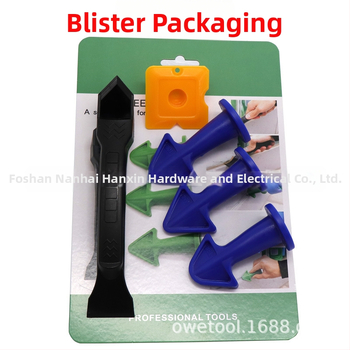 Σετ εργαλείων ομορφιάς για ράψιμο, πενταμελές, πλαστικό, με σκραπέρ με πολλαπλές γωνίες, αιχμηρό ακροφύσιο и σπάτουλα κόλλας