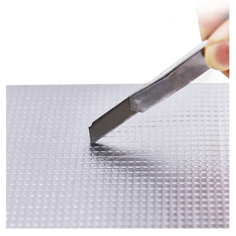 Savarankiškai lipanti aliuminio folijos bütilio juosta, modelis 007, atspari vandeniui remontui stogams ir vamzdžiams