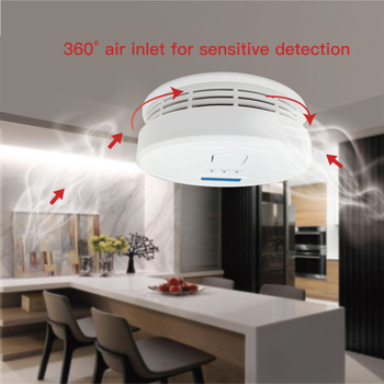 Детектор за дим и CO – комбиниран, безжично таванно монтиране, звукова аларма, 4.5V, 0–40°C