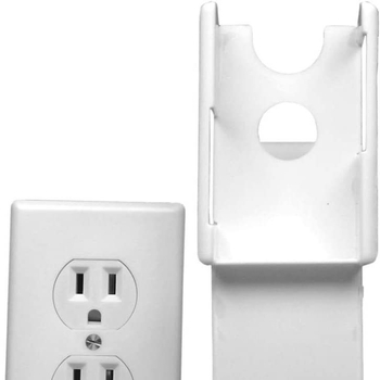 Κουτί αποθήκευσης με μορφή πρίζας — διακριτικό κρύψιμο για κλειδιά, χρήματα και φάρμακα, πλαστικό, 1 L, μοντέρνο μινιμαλιστικό στυλ, κατάλληλο για σαλόνι ή αποθήκη
