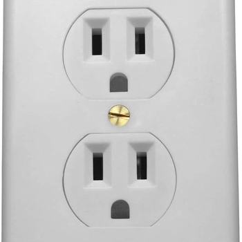 Κουτί αποθήκευσης με μορφή πρίζας — διακριτικό κρύψιμο για κλειδιά, χρήματα και φάρμακα, πλαστικό, 1 L, μοντέρνο μινιμαλιστικό στυλ, κατάλληλο για σαλόνι ή αποθήκη