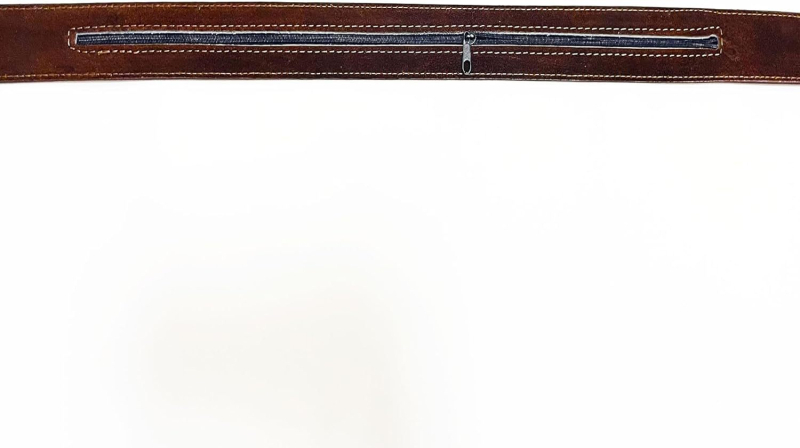 Diversion Safe slėptuvė pinigų diržas su laikymo kišene kelionėms (dirbtinė oda; lydinio sagtis; smeigės sagtis; 2024 m. pavasaris)