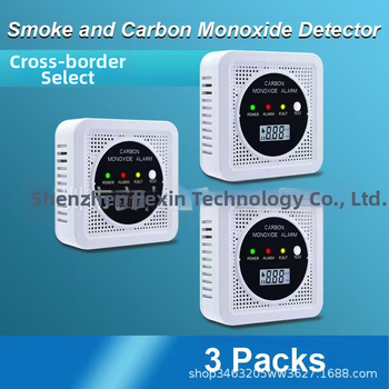Две в едно аларма за въглероден оксид и дим JA-SC106, 4.5V, безжична, стенен монтаж, работна температура от -10 до 55°C.