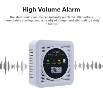 Две в едно аларма за въглероден оксид и дим JA-SC106, 4.5V, безжична, стенен монтаж, работна температура от -10 до 55°C.