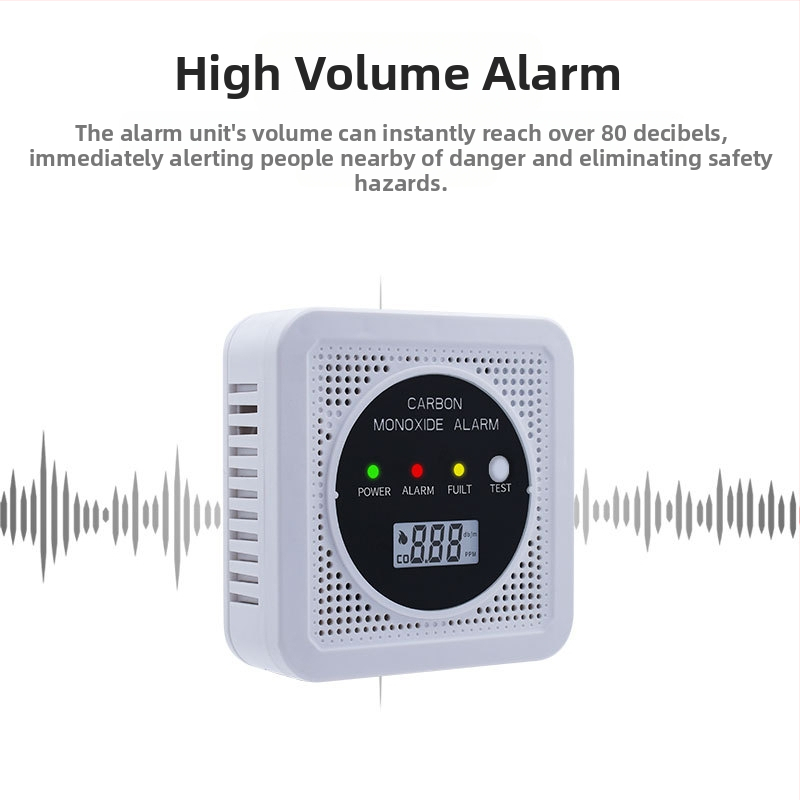 Две в едно аларма за въглероден оксид и дим JA-SC106, 4.5V, безжична, стенен монтаж, работна температура от -10 до 55°C.