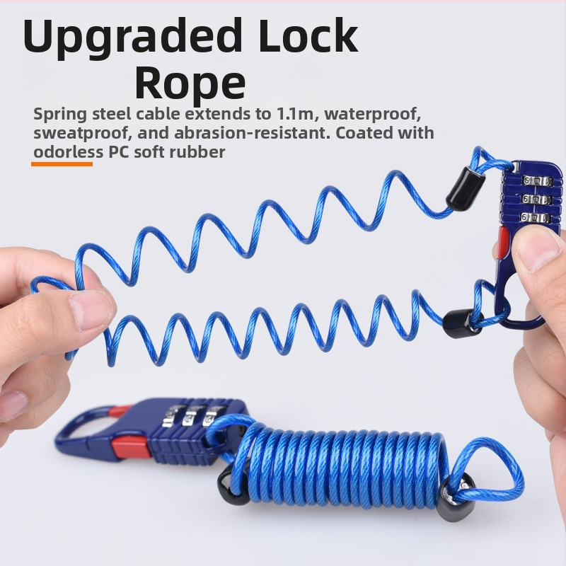 Механичен заключващ механизъм за каски и кош за велосипед, модел 985, дебелина на штифта 2.5, универсален стил