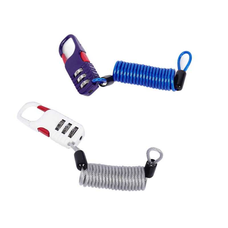 Μηχανική κλειδαριά κατά της κλοπής για κράνος και καλάθι ποδηλάτου, μοντέλο 985, πάχος ράβδου 2.5, καθολικό στυλ