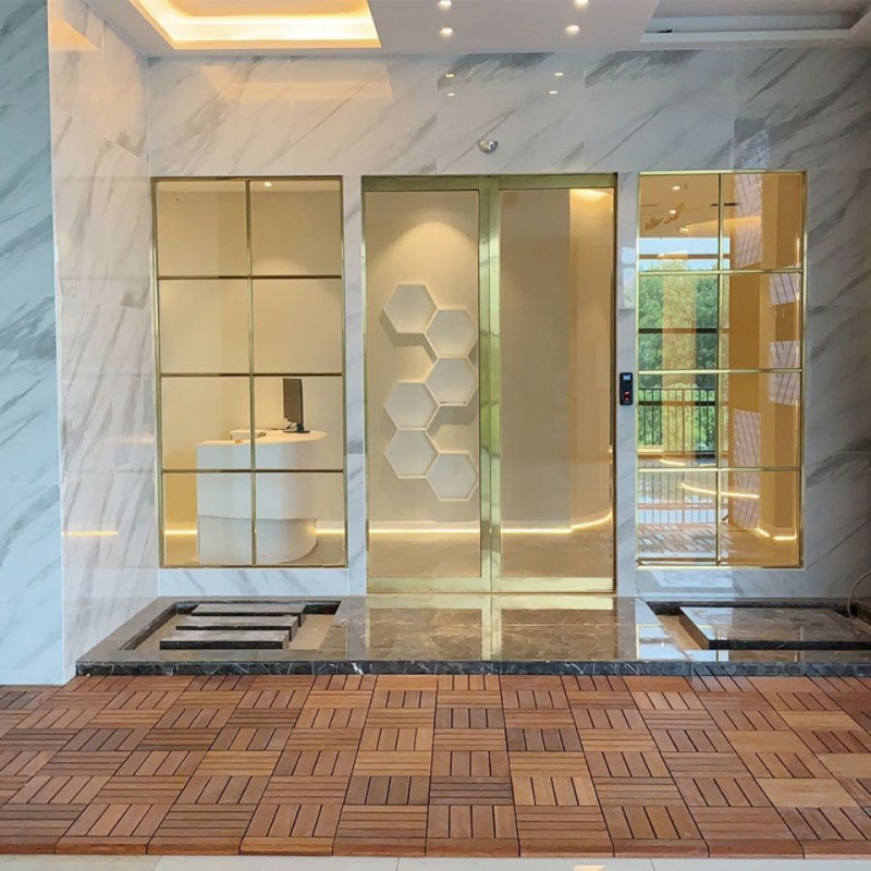 Карбонизирана борова дървена настилка, високо качество, пасторален стил