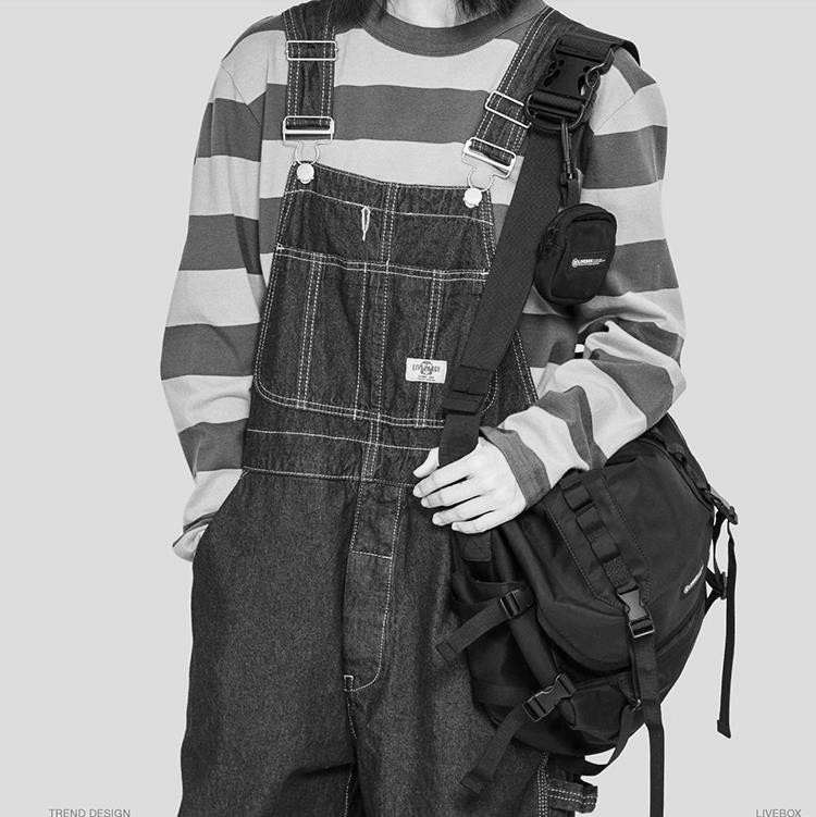 Férfi crossbody táska, utcai stílus, nylon anyag, modell 6803-1, márka Cypress Elephant