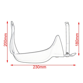 Aodili предна ръкохватна защита за ветробран за Kawasaki Versys650 (2010–2017), съвместима с Versys650, G310R и Z900