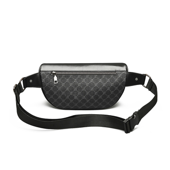 Мъжка чанта за гърдите с много отделения, голям капацитет, PVC материал, водоустойчива, каре шарка