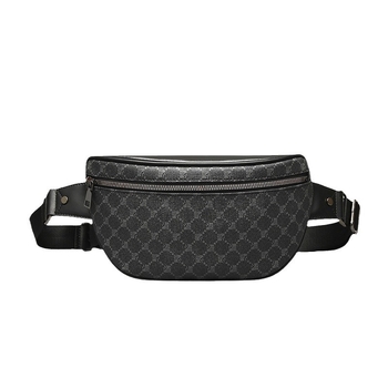 Мъжка чанта за гърдите с много отделения, голям капацитет, PVC материал, водоустойчива, каре шарка