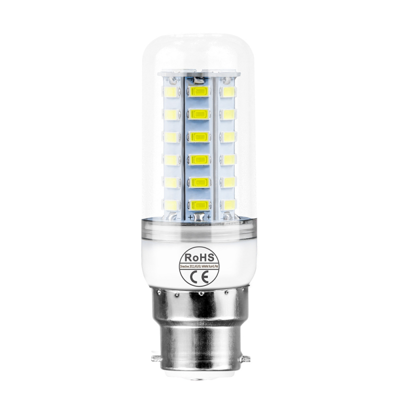 Λάμπа LED καλαμπόκι με βάση E27, 5730 τσιπ, 24–72 LED, 220V, 3000K, δέσμη 360°