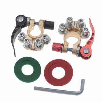 Автомобилна клема за батерия с мултидупкова щипка за свързване – модел Battery pile head, марка Battery clamp multi-hole wiring battery clamp, за общи модели; съвместимо с: други