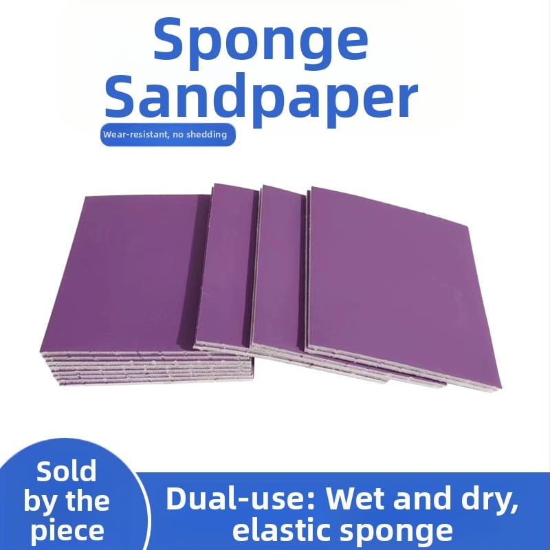 Шкурка за полиране на автомобилна боя с гъба за ръчно откъсване като основа, покрита алуминиева оксидна абразивна повърхност, зърно P400/600/800, 200 листа в кутията