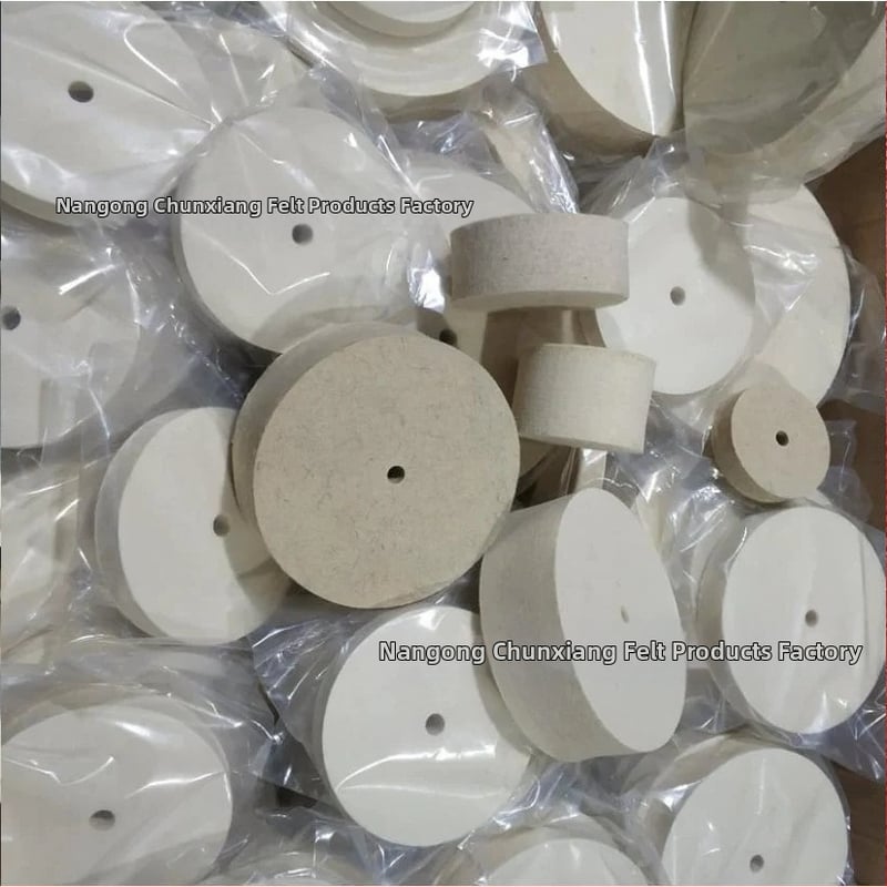 Плоско фетрово колело от чиста вълна, висока плътност, твърдост по заявка, за огледално полиране