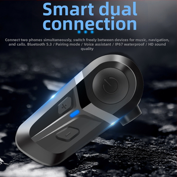 L1 Bluetooth ακουστικό κράνους για μοτοσικλέτα – Intercom, αδιάβροχο και ανθεκτικό στη σκόνη, μονοφωνικό, ένα αυτί, εμβέλεια 100 m, αυτονομία 32 h, κλήσεις και μουσική