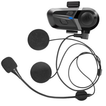L1 Bluetooth ακουστικό κράνους για μοτοσικλέτα – Intercom, αδιάβροχο και ανθεκτικό στη σκόνη, μονοφωνικό, ένα αυτί, εμβέλεια 100 m, αυτονομία 32 h, κλήσεις και μουσική