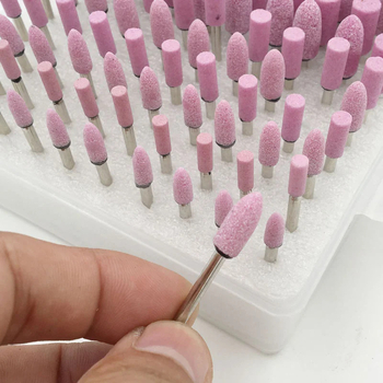 Iekšējā slīpēšanas galviņa metālam, korunduma materiāls, saderīga ar elektrisko urbjmašīnu