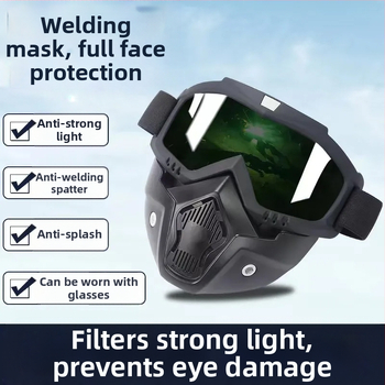 Suvirinimo kaukė, ant galvos užsidėjama, PC medžiaga, svoris 185 g, tamsinimo lygiai 92/18/15/5