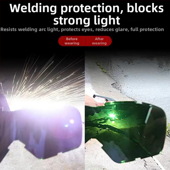 Suvirinimo kaukė, ant galvos užsidėjama, PC medžiaga, svoris 185 g, tamsinimo lygiai 92/18/15/5